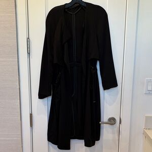 Zara Basic Black lightweight trench
